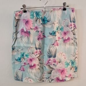 Tommy Bahama Floral Skirt in Pink and Blue